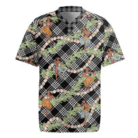 Sable Palaka Hula Girls Seamless Hawaii Aloha Rugby Jersey - Polynesian Pride