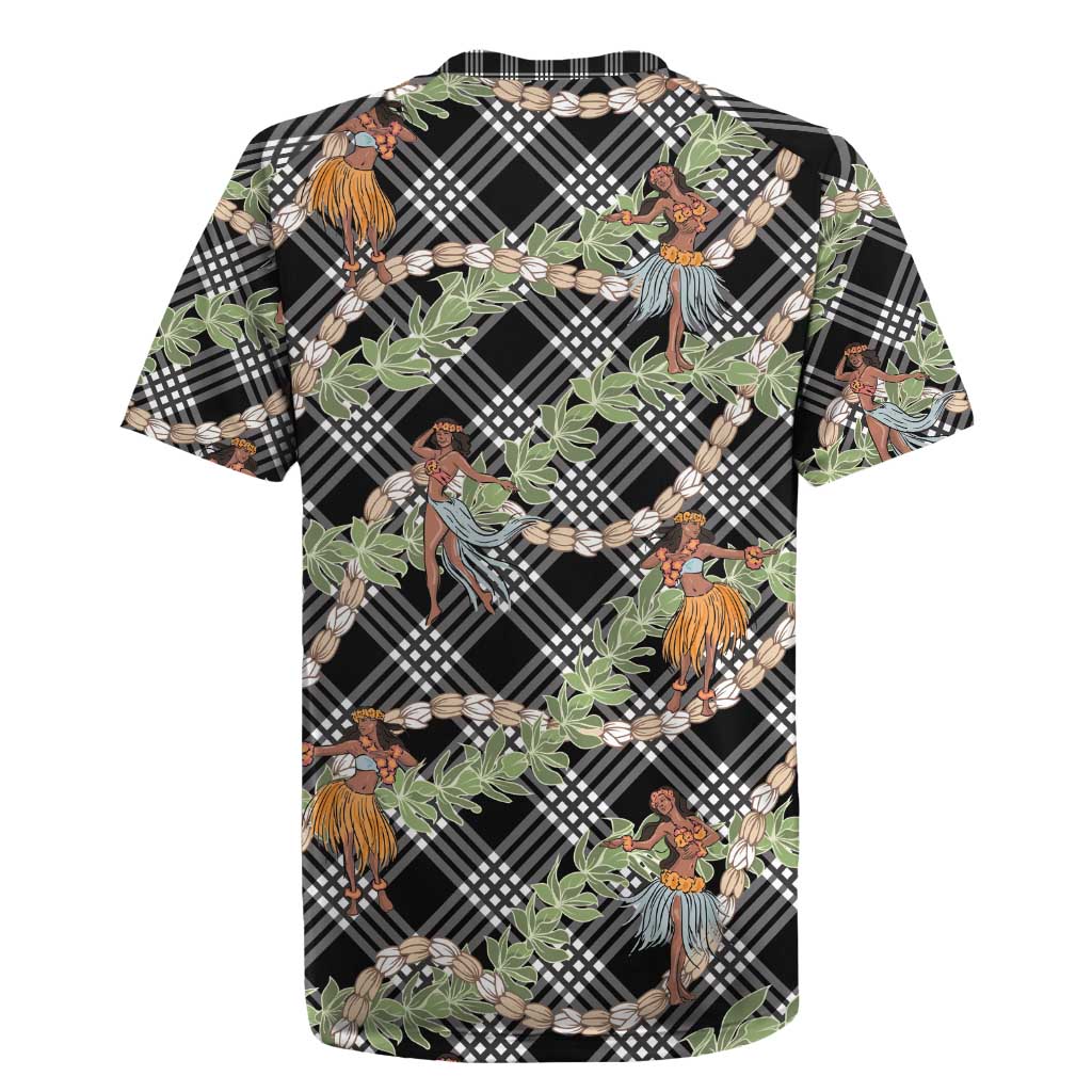 Sable Palaka Hula Girls Seamless Hawaii Aloha Rugby Jersey - Polynesian Pride