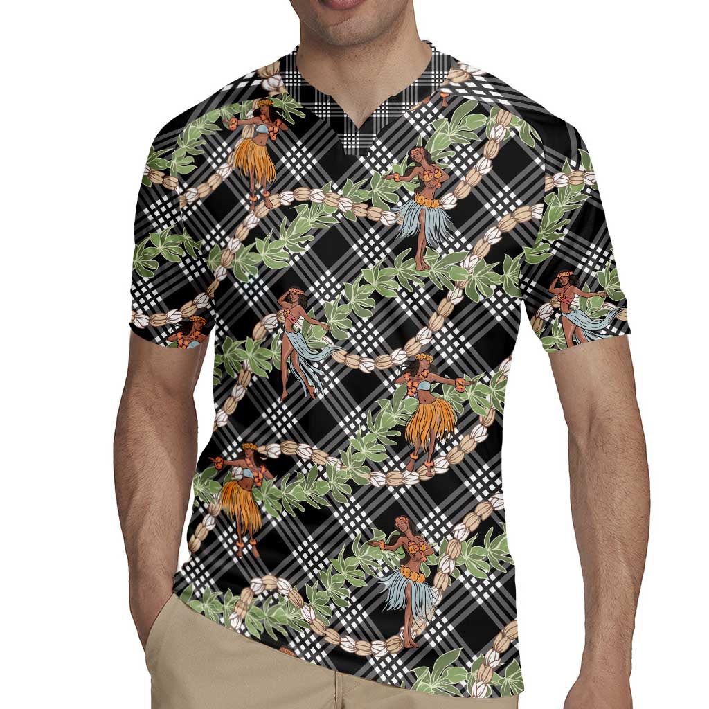 Sable Palaka Hula Girls Seamless Hawaii Aloha Rugby Jersey - Polynesian Pride