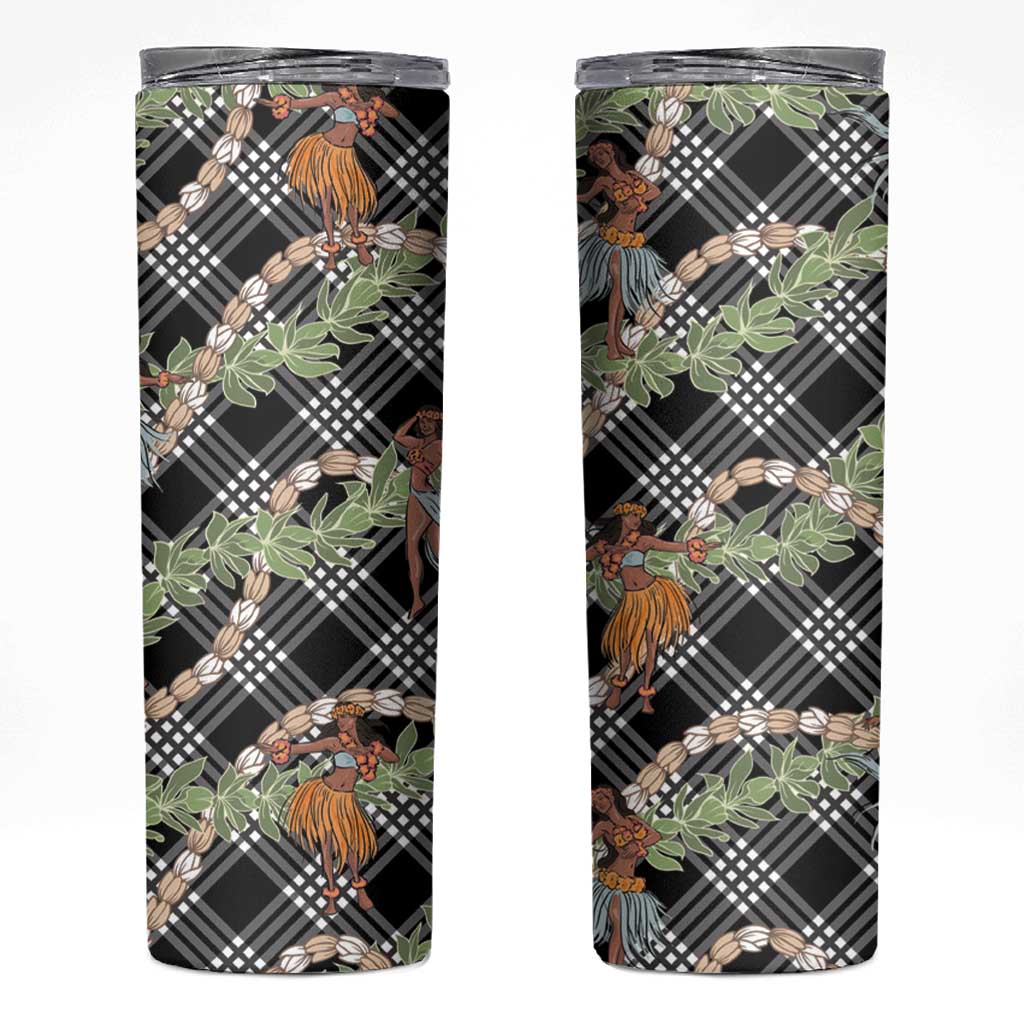 Sable Palaka Hula Girls Seamless Hawaii Aloha Skinny Tumbler - Polynesian Pride
