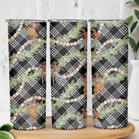 Sable Palaka Hula Girls Seamless Hawaii Aloha Skinny Tumbler - Polynesian Pride
