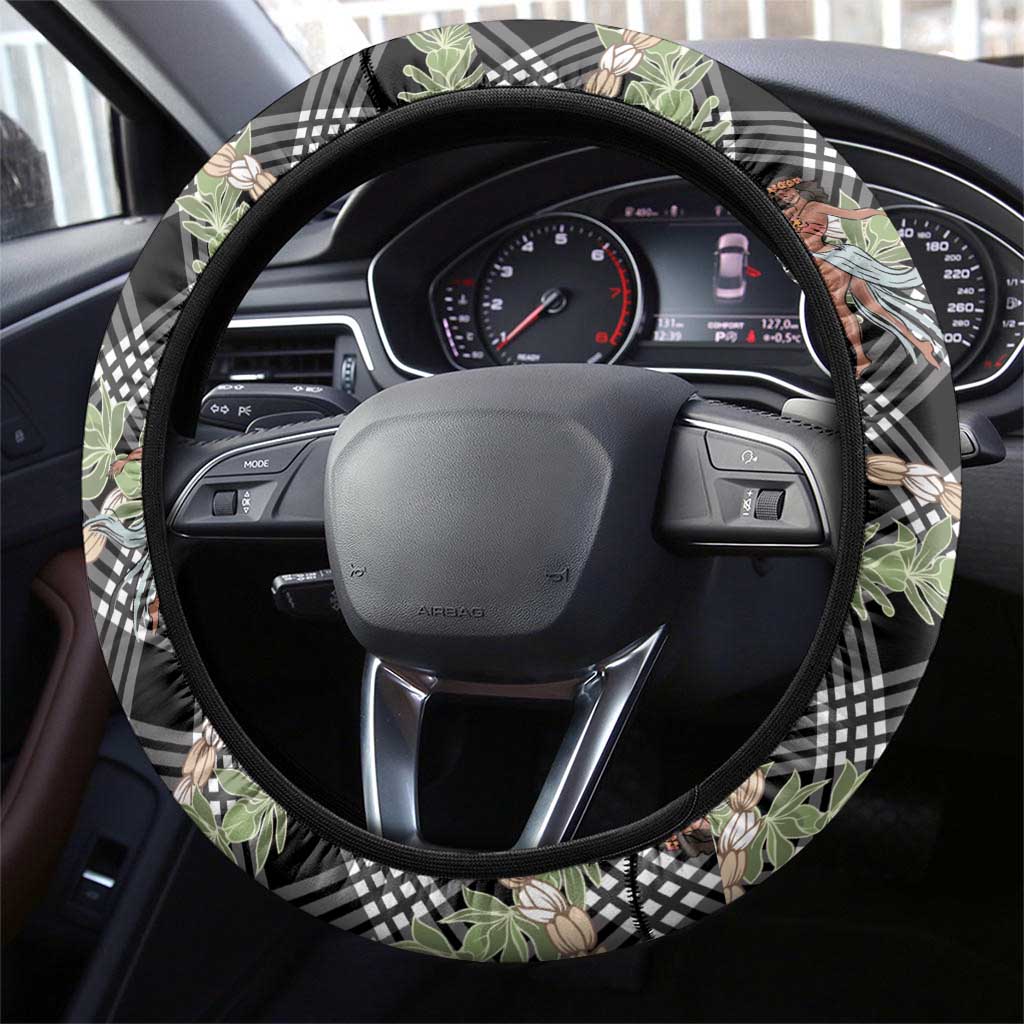 Sable Palaka Hula Girls Seamless Hawaii Aloha Steering Wheel Cover - Polynesian Pride
