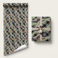 Sable Palaka Hula Girls Seamless Hawaii Aloha Wrapping Paper LT7 58" × 23" Black - Polynesian Pride