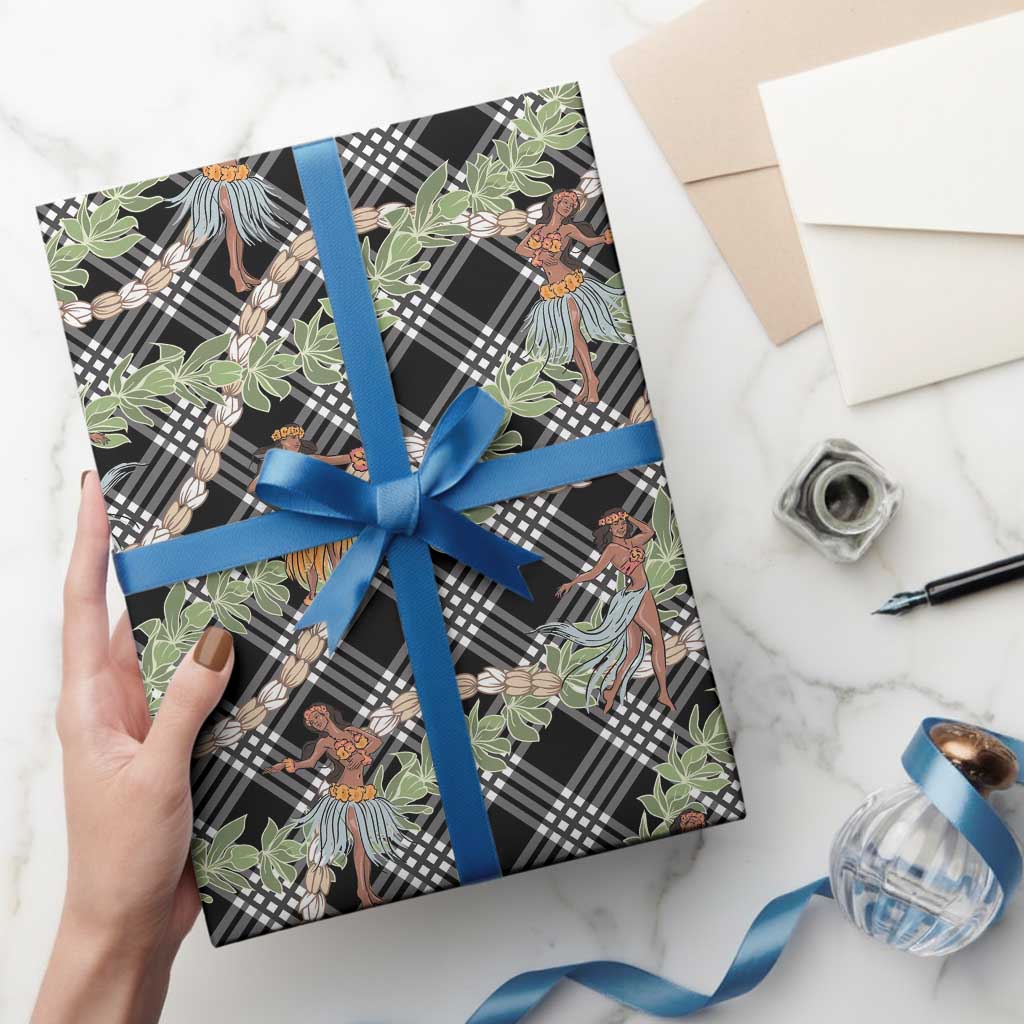 Sable Palaka Hula Girls Seamless Hawaii Aloha Wrapping Paper LT7 - Polynesian Pride