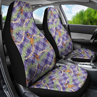 Lavender Palaka Hula Girls Seamless Hawaii Aloha Car Seat Cover - Polynesian Pride