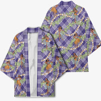 Lavender Palaka Hula Girls Seamless Hawaii Aloha Kimono - Polynesian Pride