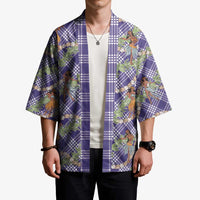 Lavender Palaka Hula Girls Seamless Hawaii Aloha Kimono - Polynesian Pride