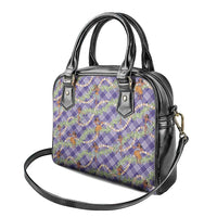 Lavender Palaka Hula Girls Seamless Hawaii Aloha Shoulder Handbag - Polynesian Pride