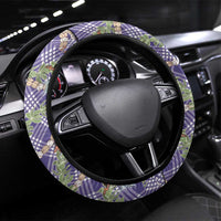 Lavender Palaka Hula Girls Seamless Hawaii Aloha Steering Wheel Cover - Polynesian Pride