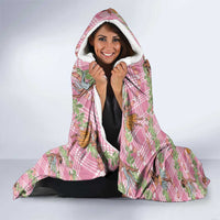 Lokelani Pink Palaka Hula Girls Seamless Hawaii Aloha Hooded Blanket - Polynesian Pride