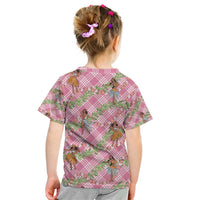 Lokelani Pink Palaka Hula Girls Seamless Hawaii Aloha Kid T Shirt - Polynesian Pride