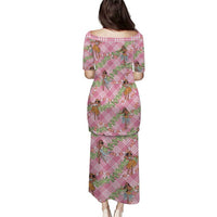 Lokelani Pink Palaka Hula Girls Seamless Hawaii Aloha Puletasi - Polynesian Pride