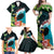 Tahiti Ia Orana Family Matching Off Shoulder Maxi Dress and Hawaiian Shirt Tahitian Vahine LT7 - Polynesian Pride