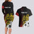 Personalized Papua New Guinea 50th Independence Anniversary Couples Matching Long Sleeve Bodycon Dress and Hawaiian Shirt Oro Tapa Mix Plumeria