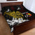 Personalized Papua New Guinea 50th Independence Anniversary Quilt Bed Set Oro Tapa Mix Plumeria