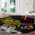 Personalized Papua New Guinea 50th Independence Anniversary Round Carpet Oro Tapa Mix Plumeria