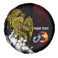 Personalized Papua New Guinea 50th Independence Anniversary Spare Tire Cover Oro Tapa Mix Plumeria
