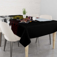 Personalized Papua New Guinea 50th Independence Anniversary Tablecloth Oro Tapa Mix Plumeria LT7 - Polynesian Pride