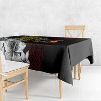 Personalized Papua New Guinea 50th Independence Anniversary Tablecloth Oro Tapa Mix Plumeria LT7 - Polynesian Pride
