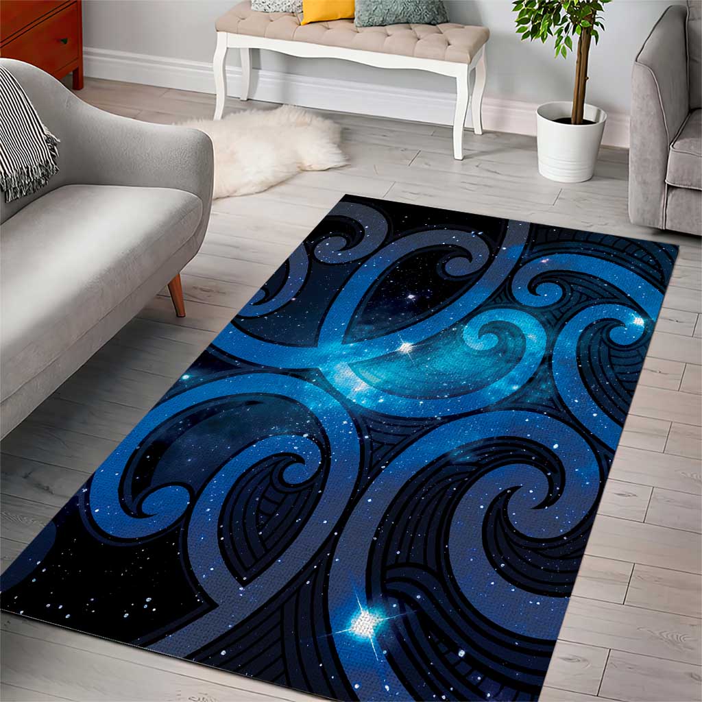 New Zealand Maori Matariki Area Rug Galaxy Kowhaiwhai LT7 - Polynesian Pride
