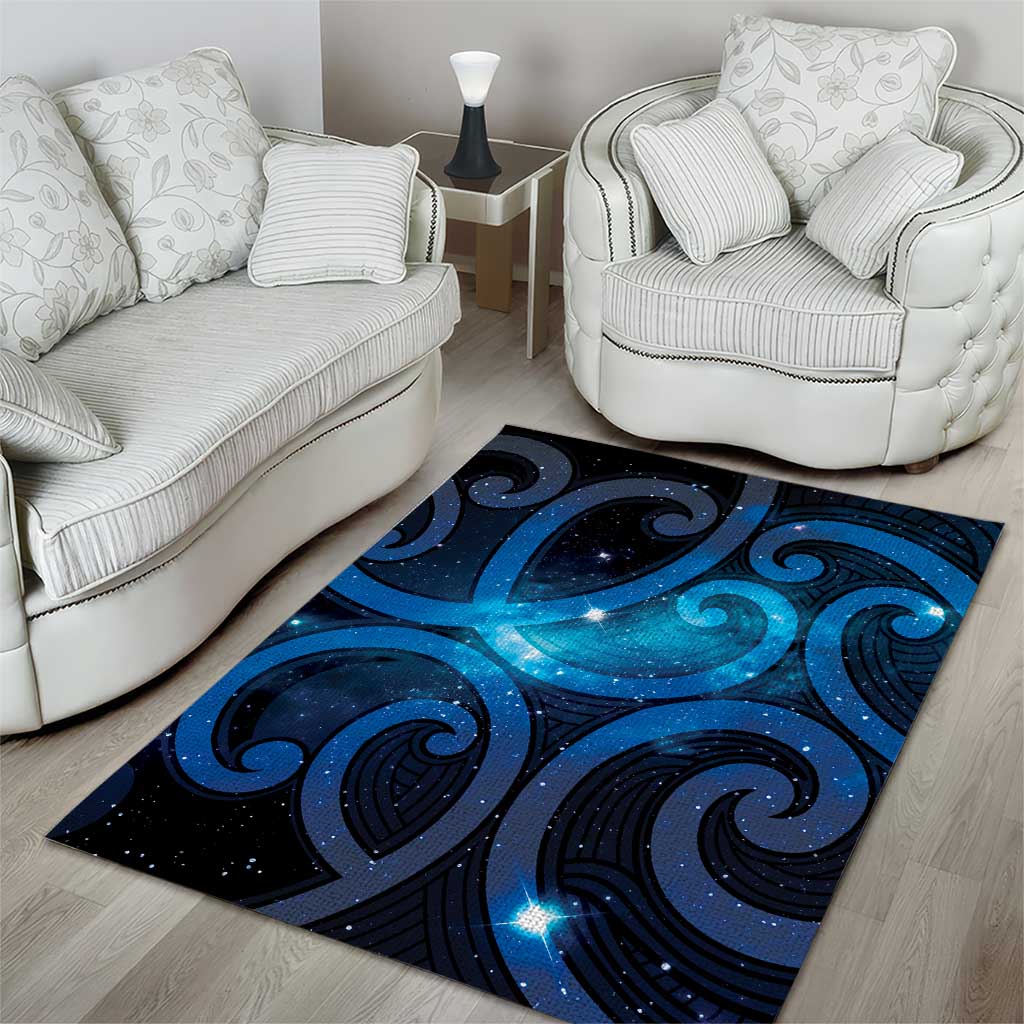 New Zealand Maori Matariki Area Rug Galaxy Kowhaiwhai LT7 - Polynesian Pride