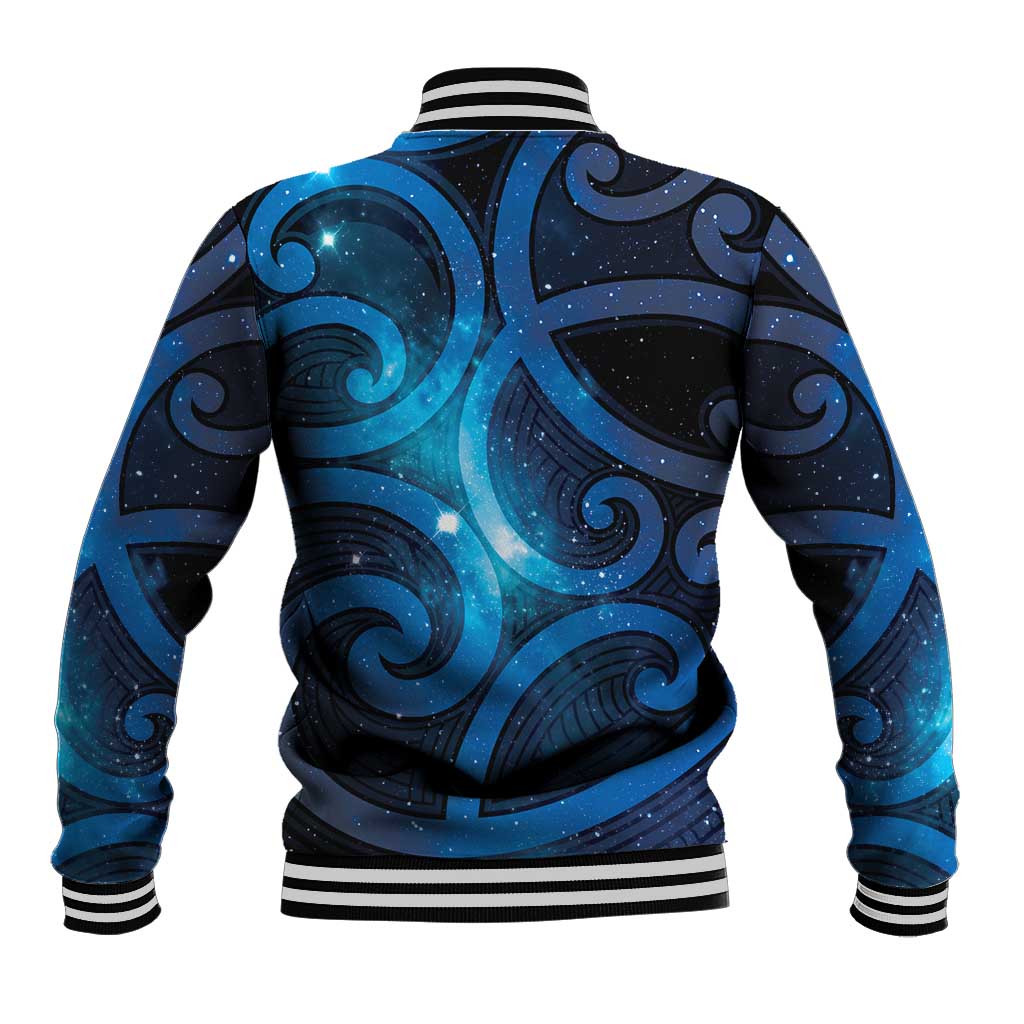 New Zealand Maori Matariki Baseball Jacket Galaxy Kowhaiwhai LT7 - Polynesian Pride