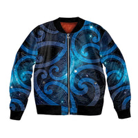 New Zealand Maori Matariki Bomber Jacket Galaxy Kowhaiwhai LT7 Unisex Galaxy - Polynesian Pride