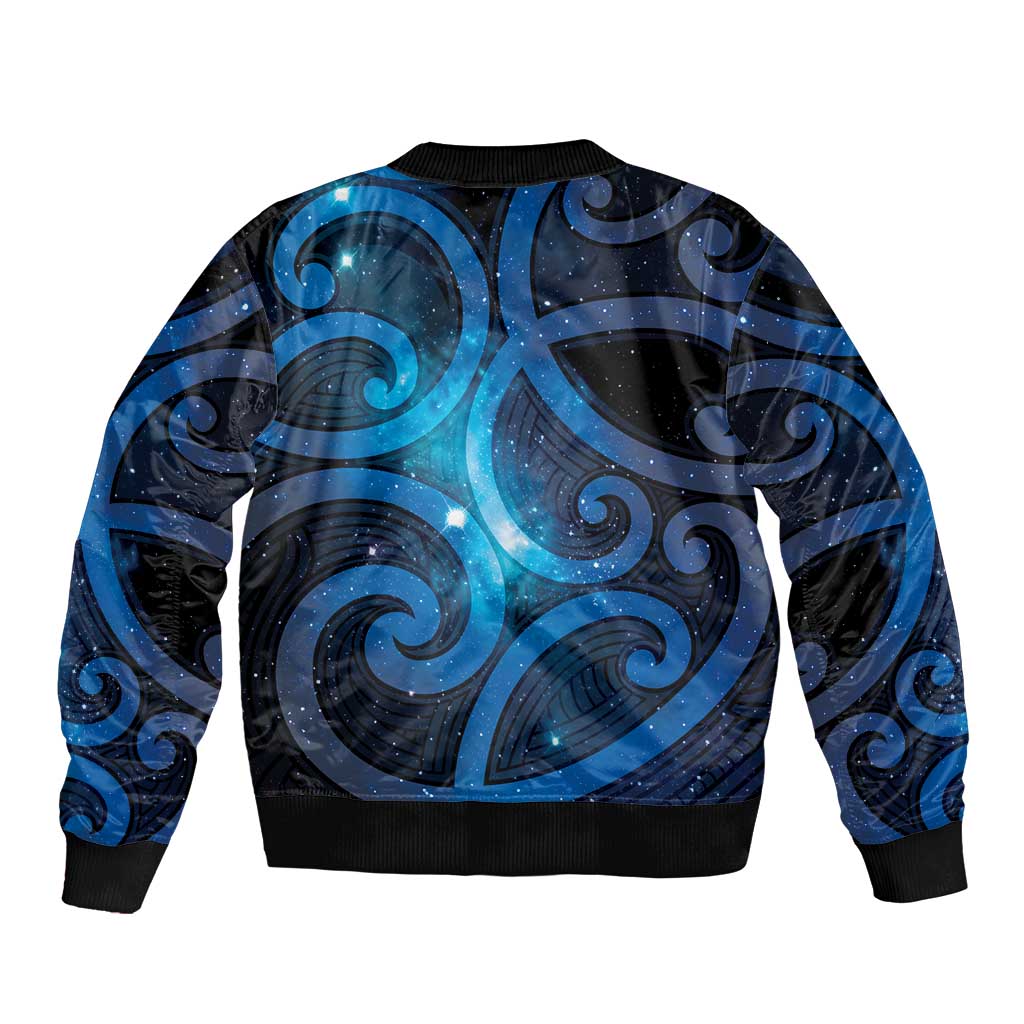 New Zealand Maori Matariki Bomber Jacket Galaxy Kowhaiwhai LT7 - Polynesian Pride