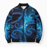 New Zealand Maori Matariki Bomber Puffer Jacket Galaxy Kowhaiwhai LT7 Unisex Galaxy - Polynesian Pride