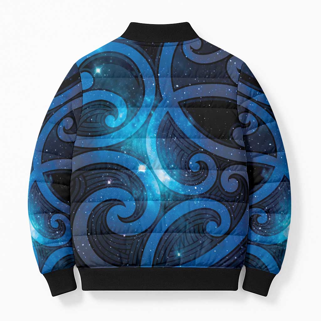 New Zealand Maori Matariki Bomber Puffer Jacket Galaxy Kowhaiwhai LT7 - Polynesian Pride
