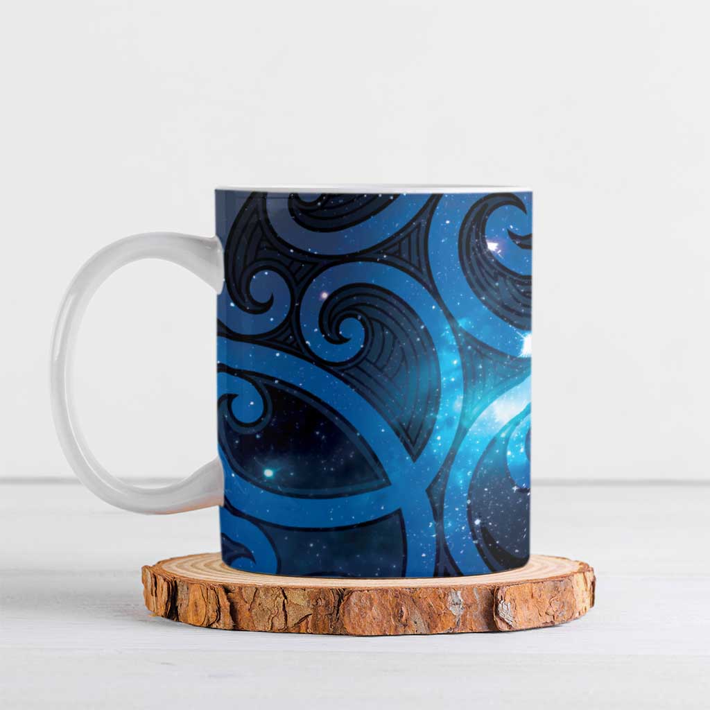 New Zealand Maori Matariki Ceramic Mug Galaxy Kowhaiwhai LT7 Galaxy - Polynesian Pride