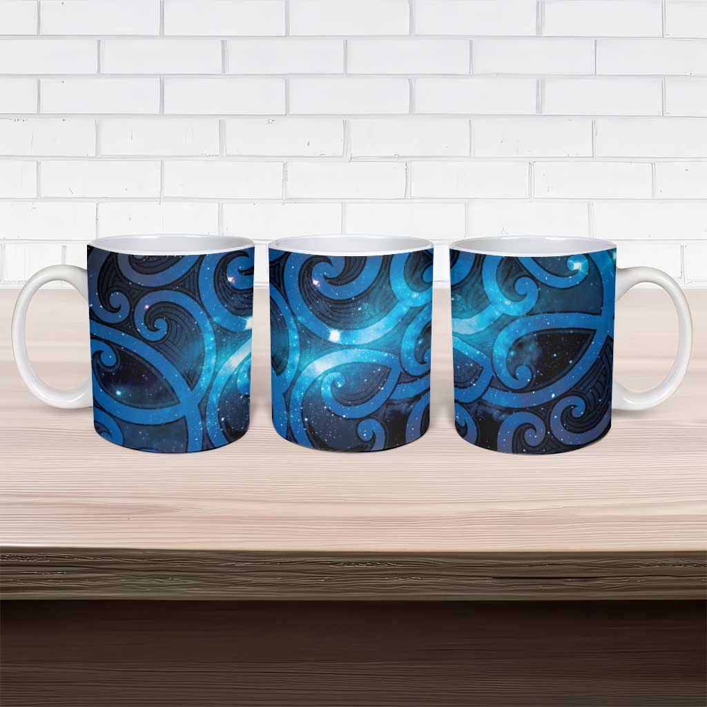 New Zealand Maori Matariki Ceramic Mug Galaxy Kowhaiwhai LT7 - Polynesian Pride