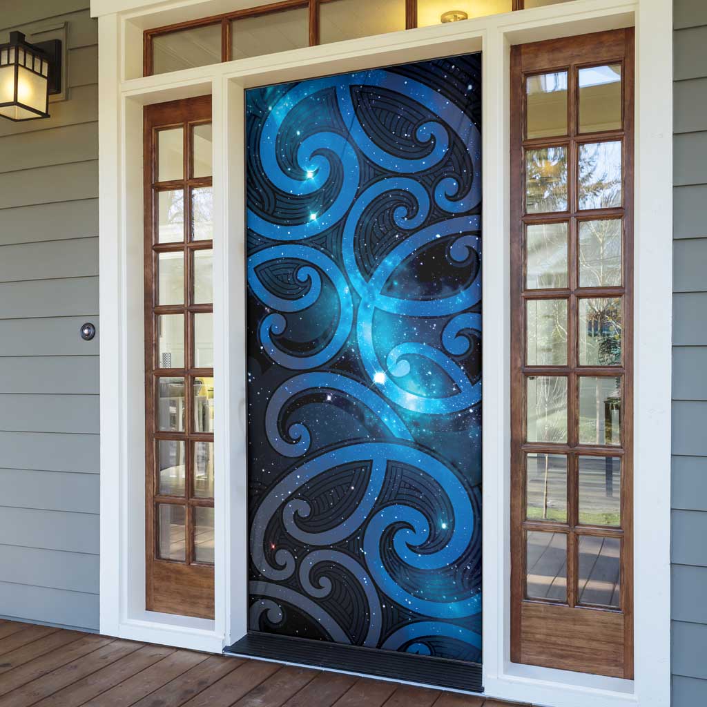 New Zealand Maori Matariki Door Cover Galaxy Kowhaiwhai LT7 - Polynesian Pride