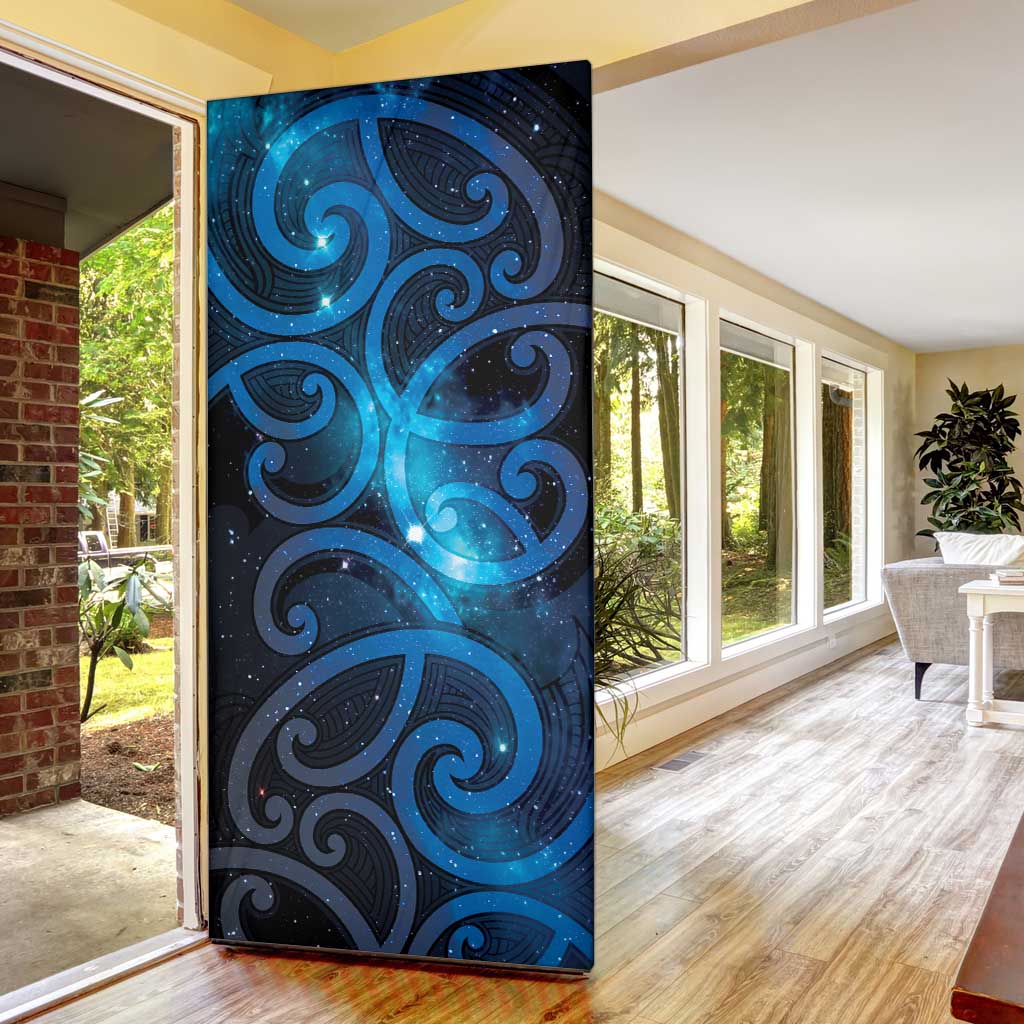 New Zealand Maori Matariki Door Cover Galaxy Kowhaiwhai LT7 - Polynesian Pride