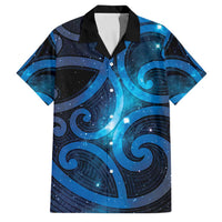 New Zealand Maori Matariki Family Matching Off Shoulder Maxi Dress and Hawaiian Shirt Galaxy Kowhaiwhai