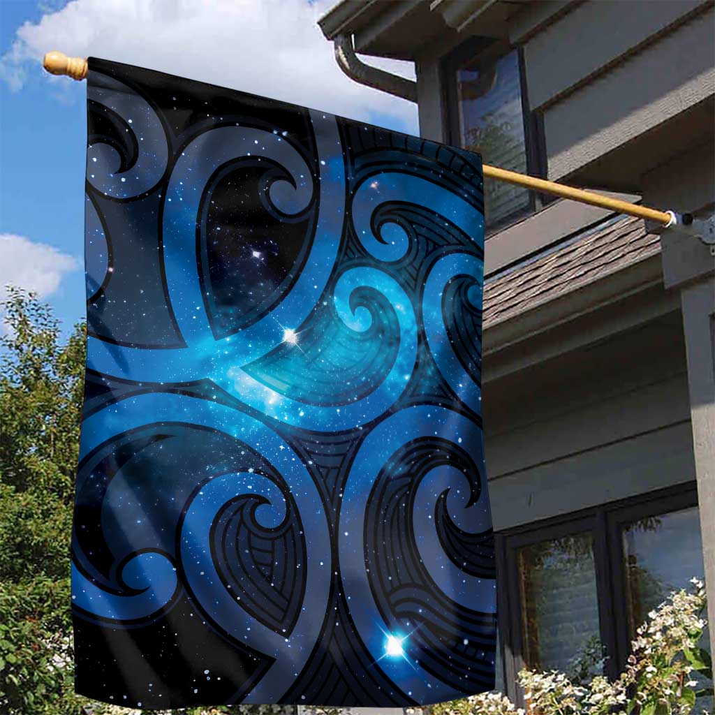 New Zealand Maori Matariki Garden Flag Galaxy Kowhaiwhai LT7 - Polynesian Pride
