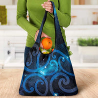 New Zealand Maori Matariki Grocery Bag Galaxy Kowhaiwhai LT7 - Polynesian Pride