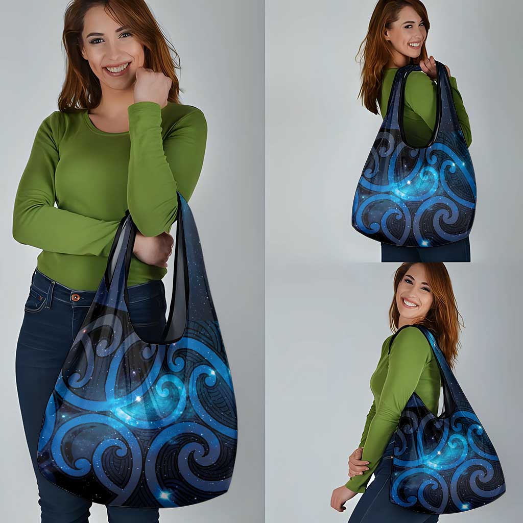 New Zealand Maori Matariki Grocery Bag Galaxy Kowhaiwhai LT7 - Polynesian Pride