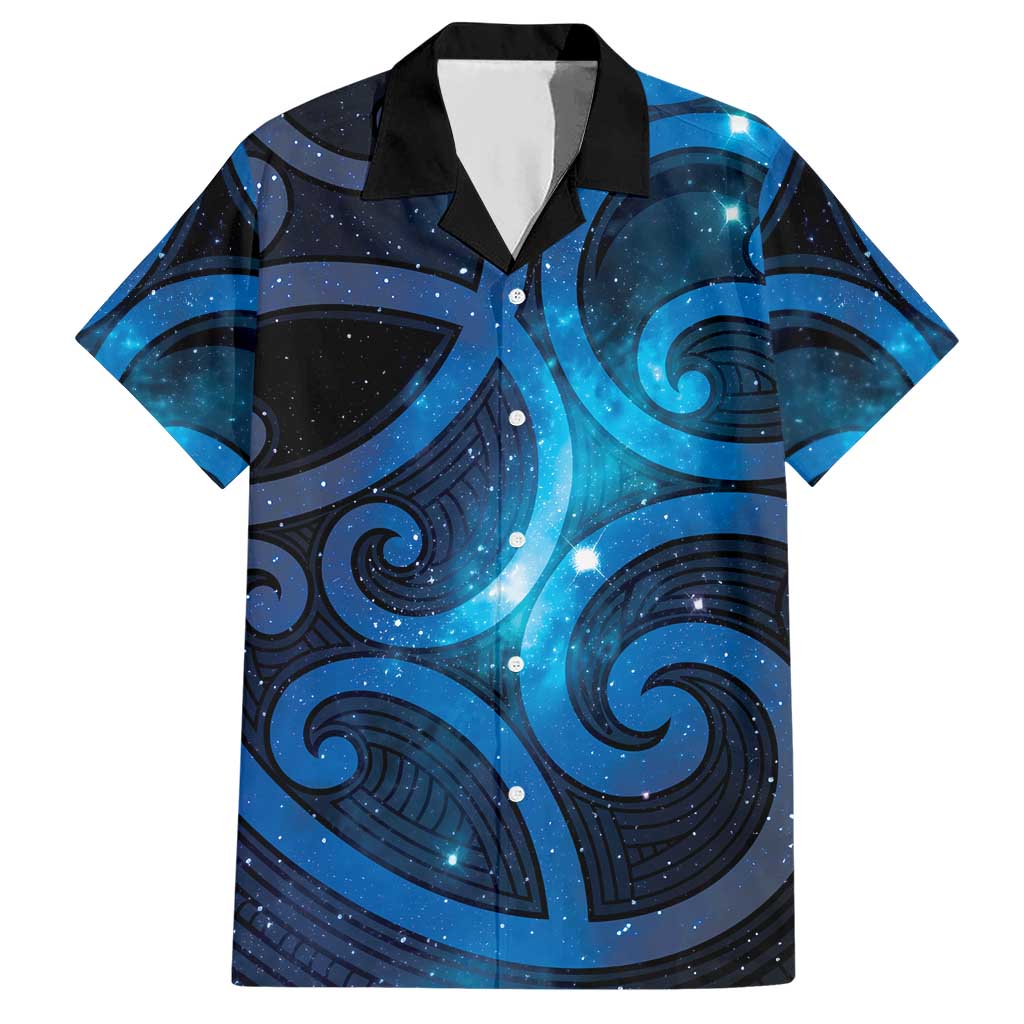 New Zealand Maori Matariki Hawaiian Shirt Galaxy Kowhaiwhai