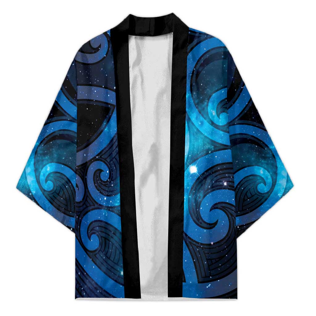 New Zealand Maori Matariki Kimono Galaxy Kowhaiwhai LT7 Unisex Galaxy - Polynesian Pride