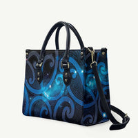 New Zealand Maori Matariki Leather Bag Galaxy Kowhaiwhai LT7 Galaxy - Polynesian Pride