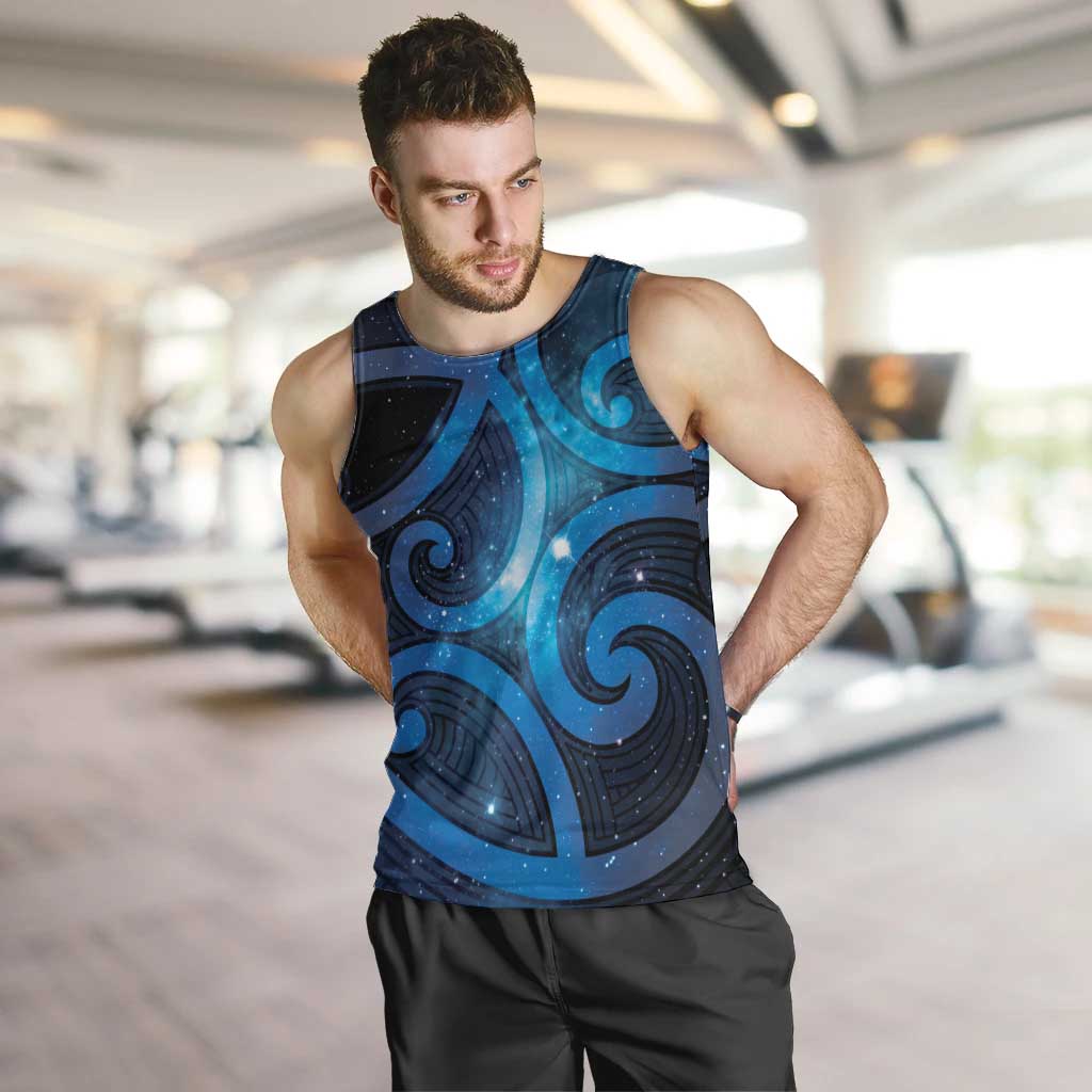 New Zealand Maori Matariki Men Tank Top Galaxy Kowhaiwhai LT7 Galaxy - Polynesian Pride