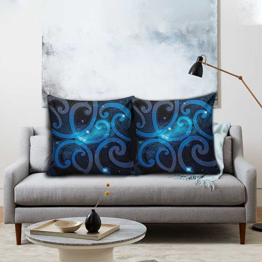 New Zealand Maori Matariki Pillow Cover Galaxy Kowhaiwhai LT7 - Polynesian Pride