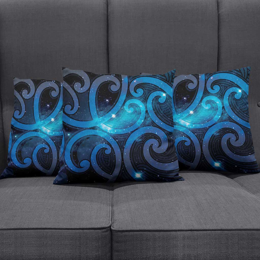 New Zealand Maori Matariki Pillow Cover Galaxy Kowhaiwhai LT7 - Polynesian Pride