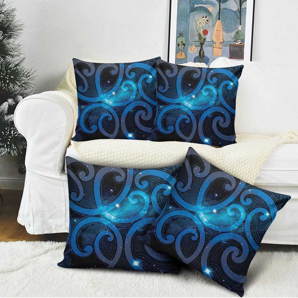 New Zealand Maori Matariki Pillow Cover Galaxy Kowhaiwhai LT7 - Polynesian Pride