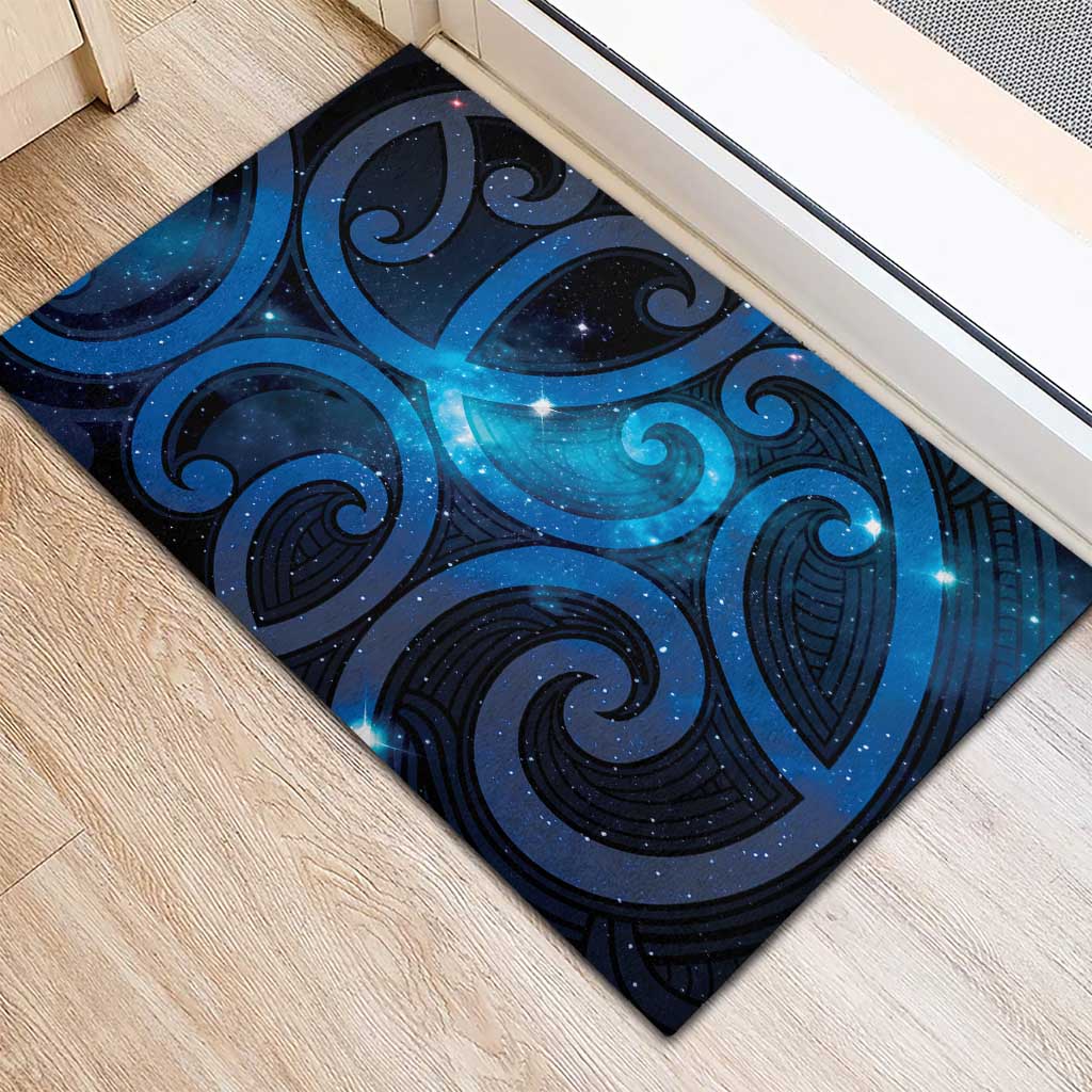 New Zealand Maori Matariki Rubber Doormat Galaxy Kowhaiwhai LT7 - Polynesian Pride
