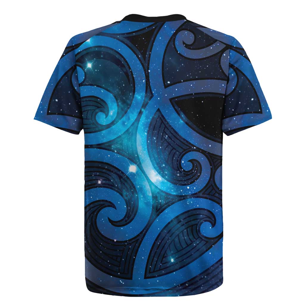 New Zealand Maori Matariki Rugby Jersey Galaxy Kowhaiwhai LT7 - Polynesian Pride