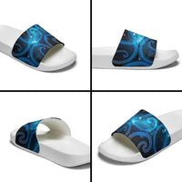 New Zealand Maori Matariki Slide Sandals Galaxy Kowhaiwhai LT7 - Polynesian Pride