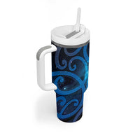 New Zealand Maori Matariki Tumbler With Handle Galaxy Kowhaiwhai LT7 - Polynesian Pride