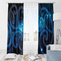 New Zealand Maori Matariki Window Curtain Galaxy Kowhaiwhai LT7 - Polynesian Pride